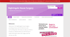 Desktop Screenshot of nightingalehousesurgery.nhs.uk