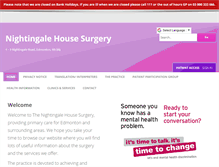 Tablet Screenshot of nightingalehousesurgery.nhs.uk